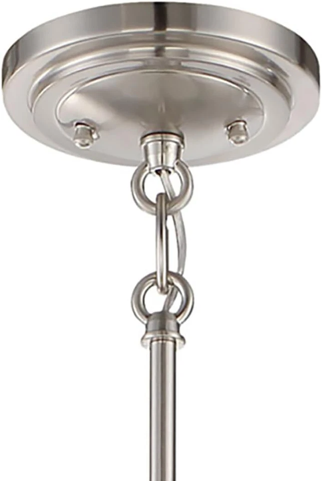 Lámpara de araña Minka Lavery Poleis 3304-84 4 luces de níquel cepillado 240 W Foto 4 de 4