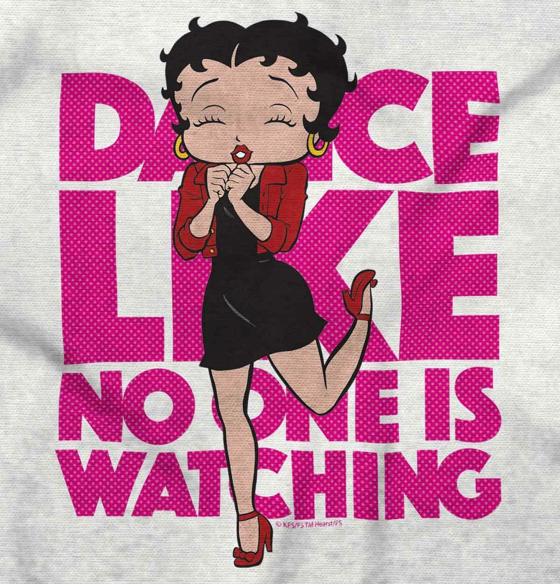 Betty Boop Dance Like No One Is Watching Long Sleeve T Shirt