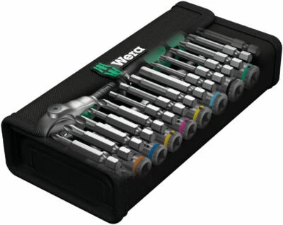 Wera Tools Zyklop Speed Socket Ratchet Metric Toolkit Set 1/4 Dr 8100 28 Piece