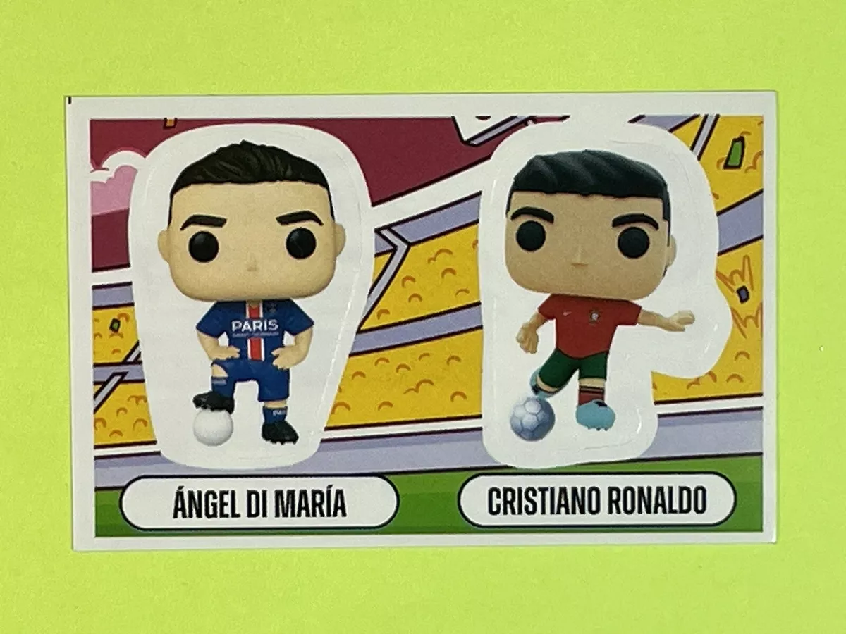 Cristiano Ronaldo / Angel Di Maria Funko Pop Card Sticker SP Mexico Super  Rare