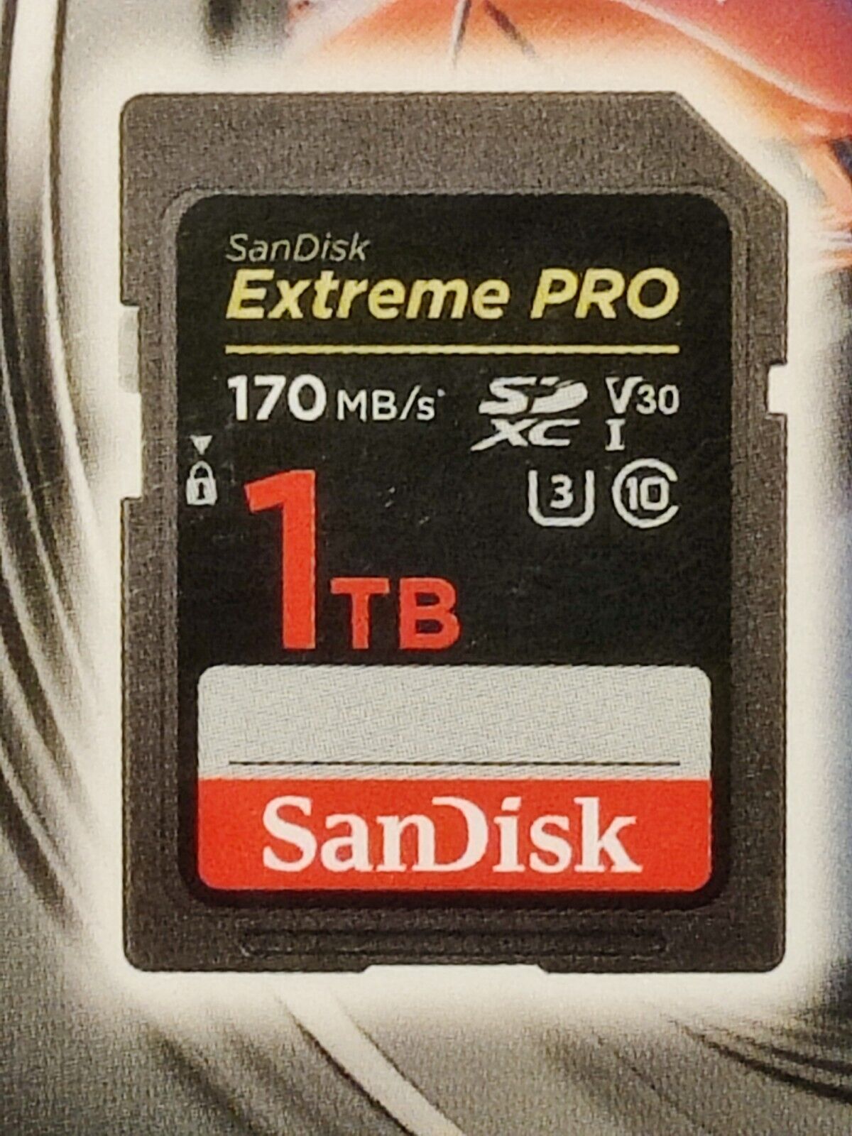 SanDisk Extreme Pro 1TB SD Class 10 SDXC Memory Card - SDSDXXY 
