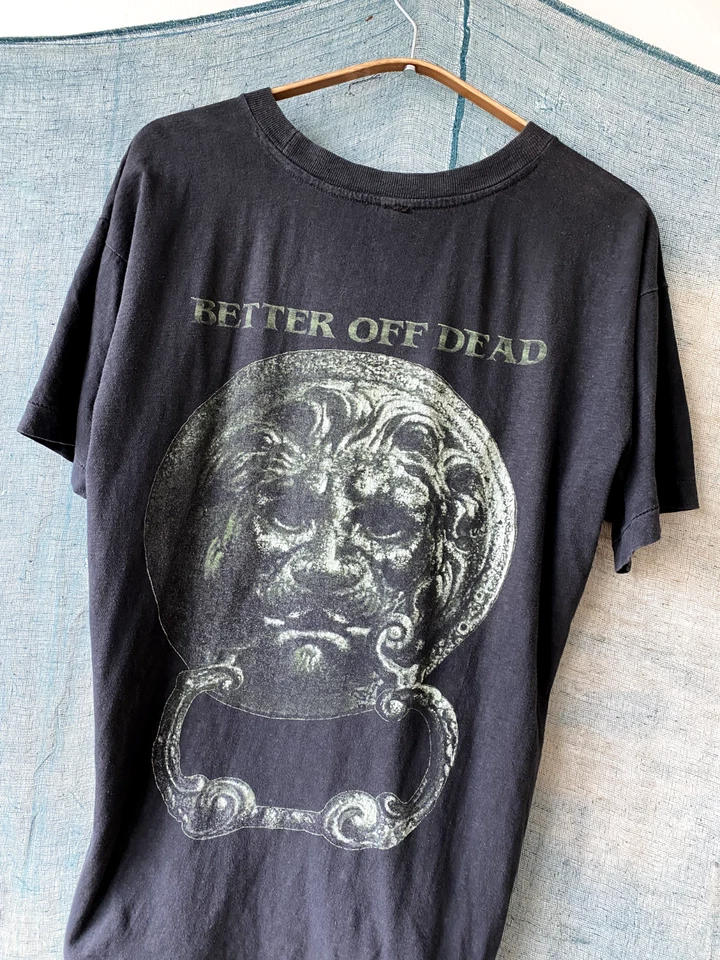 Camiseta de colección 1990 Sodom Thrash banda de metal alemana Better off dead descolorida talla M Foto 4 de 4