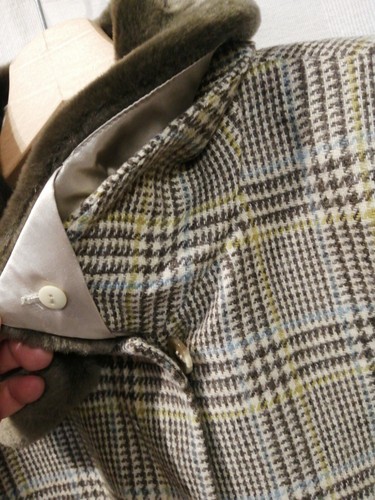 Viyella Tweed Jacket Faux Fur Trim Size 14 Exc Cond - Picture 9 of 10