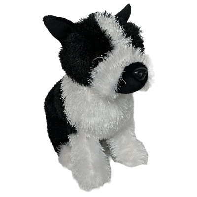 Ganz Webkinz Boston Terrier Puppy Dog Plush Stuffed Animal HM173