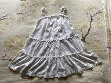 Girls Marks and Spencer White Summer Dress 2-3 years