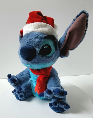 Disney Parks ~ Stitch ~ Christmas w/ Santa Hat Scarf Plush 12“ Lilo & Stitch - Picture 8 of 10