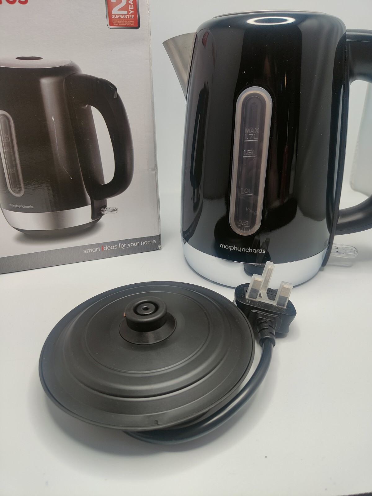 MORPHY RICHARDS Equip Electric Jug Kettle 1.7L 3kW Stainless Steel