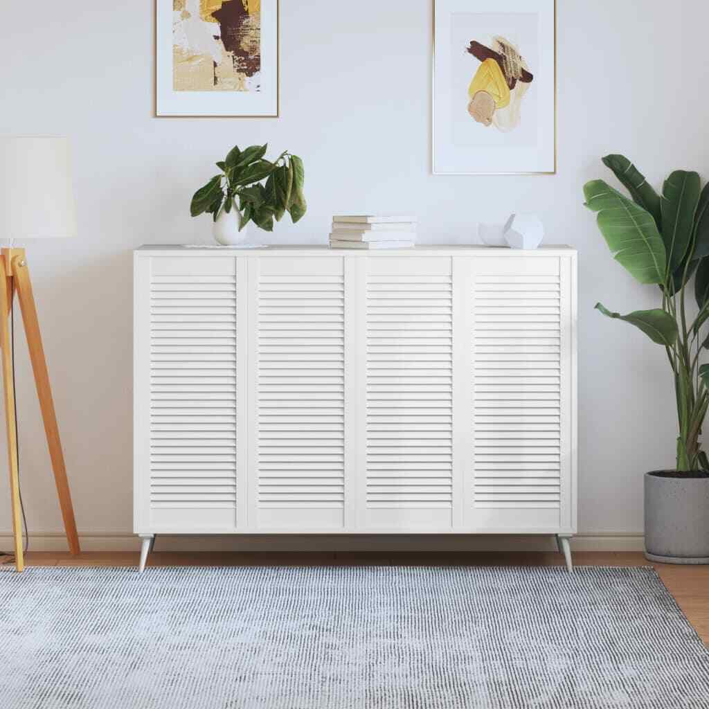 Ante a Lamelle vidaXL 99x39 cm: Legno Massello di Pino Bianco 4 pz