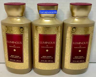 Bath & Body Works Luminous Shower Gel Body Wash set of 3