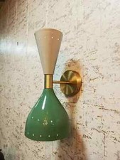 Italian Wall Light Wall Fixture Lamps Mid Century G Grey Wall Sconce Pair Lamp