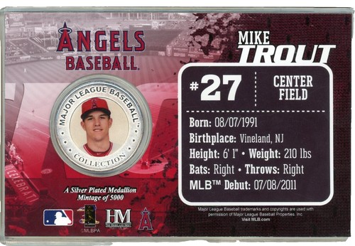2023 Bowman Chrome Mega Box Mojo Refractor #89 Mike Trout – Los Angeles Angels Baseball Card NM-MT Condition