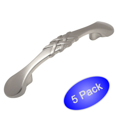 *5 Pack* Cosmas Cabinet Hardware Satin Nickel Handle Pulls #7063SN