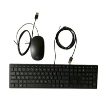HP Wired Keyboard Slim and Mouse Used