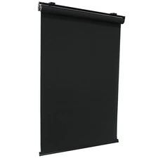 Black 69"x72" Cordless Blackout Roller Shades Window Blinds Waterproof Insulated