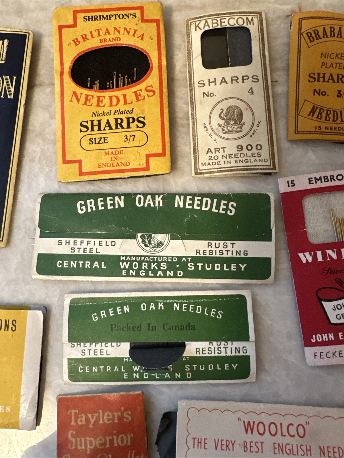 ANTIQUE Sewing Needle Lot 39 Sewing All England English War Pack Some Very Rare