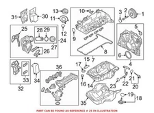 Genuine OEM Engine Oil Filter Housing Gasket Set for BMW 11428580682