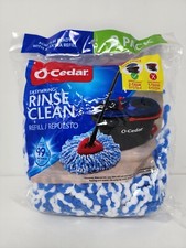 2 Pack O-Cedar EasyWring Rinse Clean Spin Mop OEM Genuine Refill Blue White New