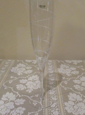 Krosno Crystal Champagne Flute/Glass, Elegant  Stemware (1pc)