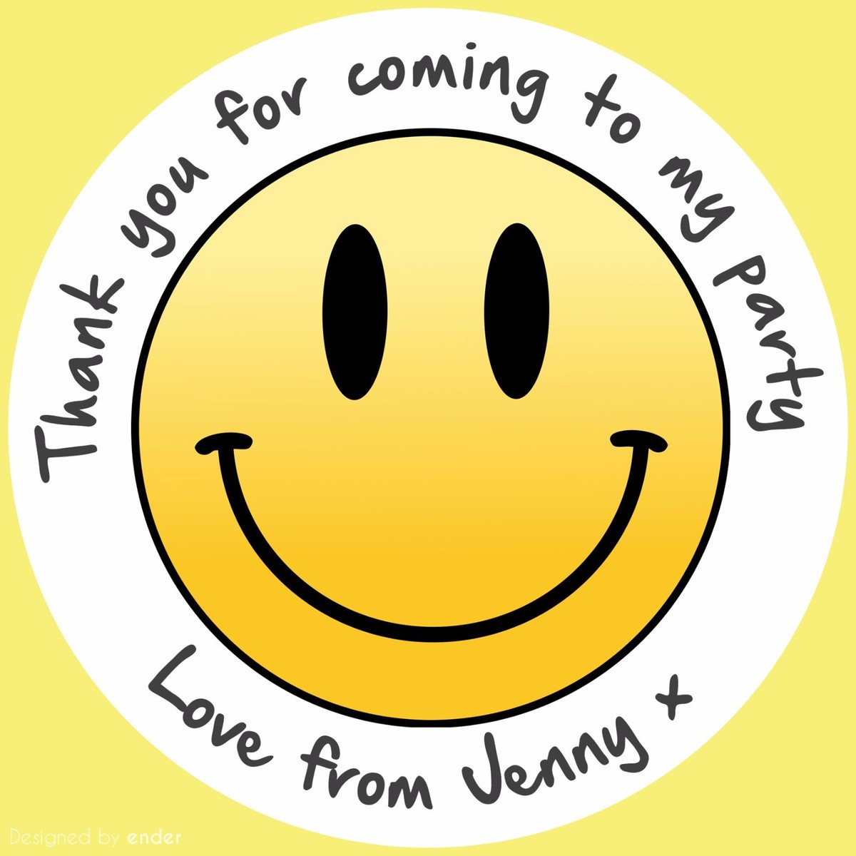 Personalized Monkey Party Stickers For Candy Cones & Treat Bags - Choose Matte Or Gloss Finish