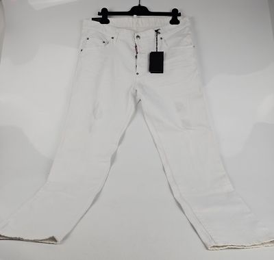 DSQUARED2 White Jeans Size IT56 New | eBay