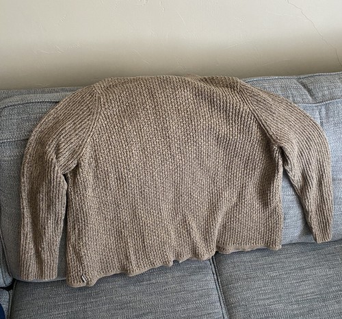 Seltener Woolrich Schal Pullover 6 Knöpfe 2XL braun - Bild 3 von 3