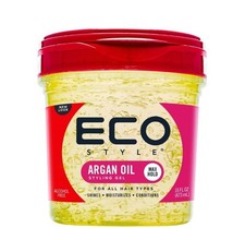 Eco Style Argan Oil Hair Styling Gel, 16 oz., Moisturizing, Unisex