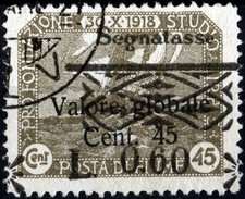 ✔️ FIUME 1921 0,60L SPECIALTY Segnatasse 34taa used RARE!! NO PRICE IN...