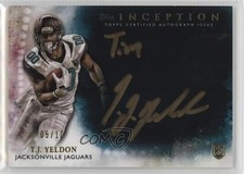 2015 Topps Inception Gold Signings Nickname /10 TJ Yeldon #GS-TY Auto 5w7