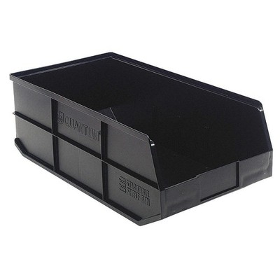 QUANTUM STORAGE SYSTEMS SSB485BK Shelf Bin,Black,Polypropylene,7 in 24K227