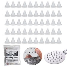 50 Pack Rain Shower Head Nozzles Replacement Universal Shower Heads Nozzle Inser