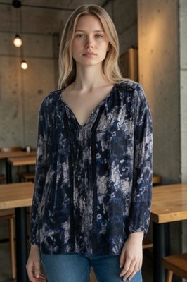 Prescott New York Women's Size XL Blouse With Lace Imprints