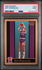 1990 SKYBOX #222 JEFF HORNACEK PSA 9
