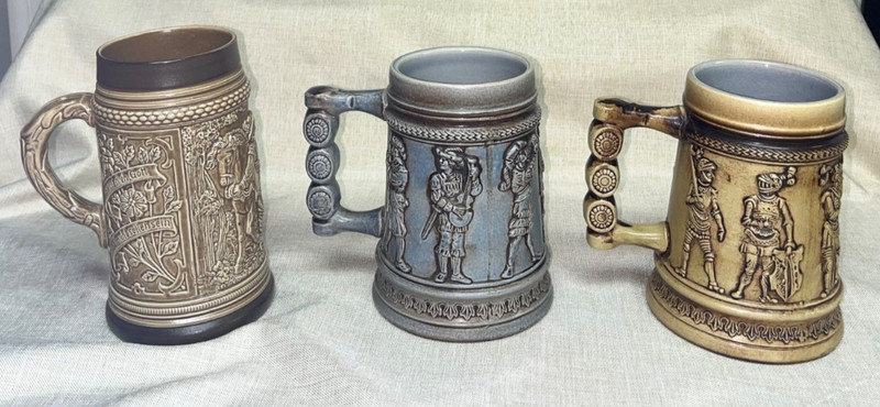 Vintage Beer Steins Lot of 3 *Gerz and Thewalt*