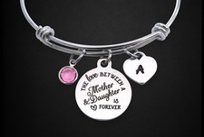 The Love Between Mother and Daughter Is Forever Bracelet, Daughter Mom Jewelry