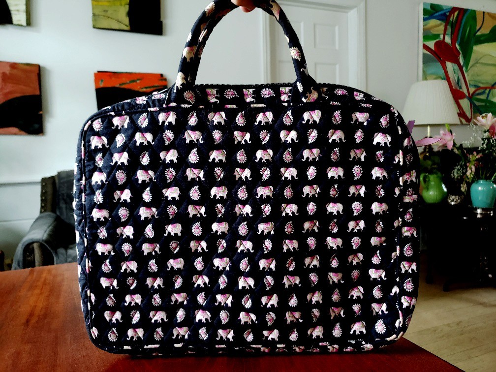 Vera Bradley Laptop Tablet Docs Pattern: Pink Ele… - image 2