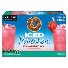 New Donut Shop Iced Refreshers Strawberry Açaí K-Cup Pods Keurig3 Boxes Of 20