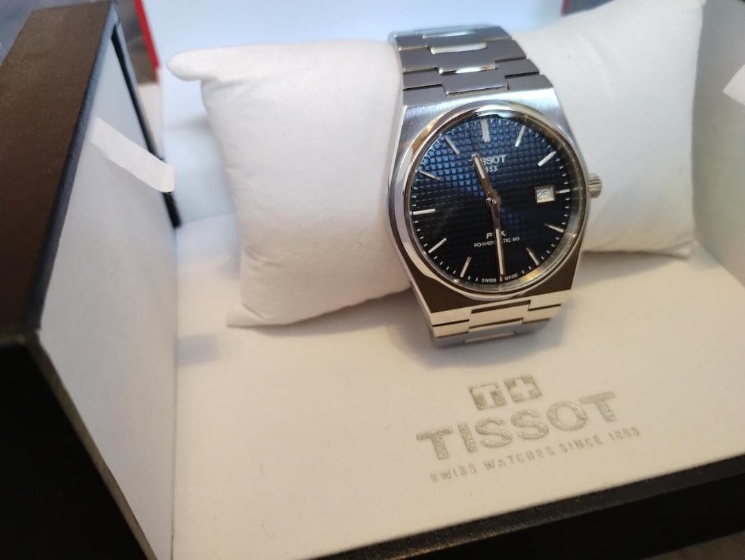 Tissot PRX Powermatic 80 Stainless Steel Men's Watch Blue Dial Used
