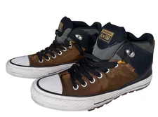 Converse Chuck Taylor All Star Street Boot Hi Big Kids/Mens Shoes Chestnut Brown