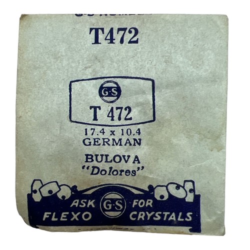 Bulova Watch Crystal x 1 G-S S, T, W, X, and Y Rectangular & Square Shapes NOS - Picture 6 of 15