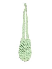 NEW crochet handmade water bottle cross body holder cotton yarn mint green
