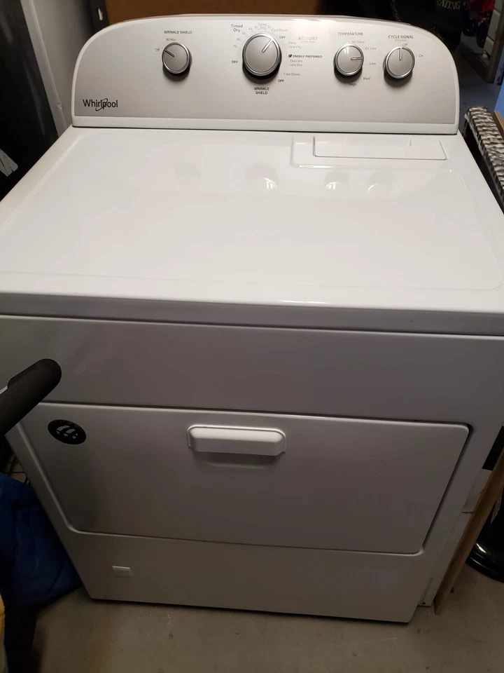 White Whirlpool Washer and Gas Dryer Set - Used, Works Great, Buy As Is - Image 4 of 4