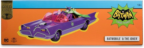 McFarlane Toys - DC Retro Batmobile & The Joker (Batman 66') 2 pezzi, oro... - Foto 13 di 15