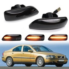 2x Schwarz Klar LED Blinker Seitenblinker für Volvo S60 | S80 | V70 | XC70 |XC90