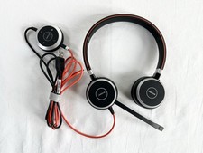 Jabra Evolve 40 UC Stereo Wired Noise Cancelling Headset w/USB Adapter