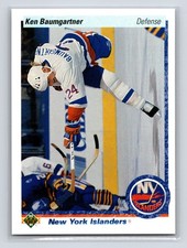 1990-91 Upper Deck - Ken Baumgartner #439 (RC) New York Islanders Hockey Card