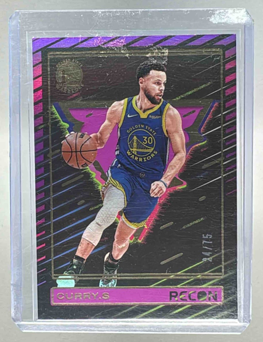 Stephen Curry 2023 Panini Recon #148 Holo Purple /75