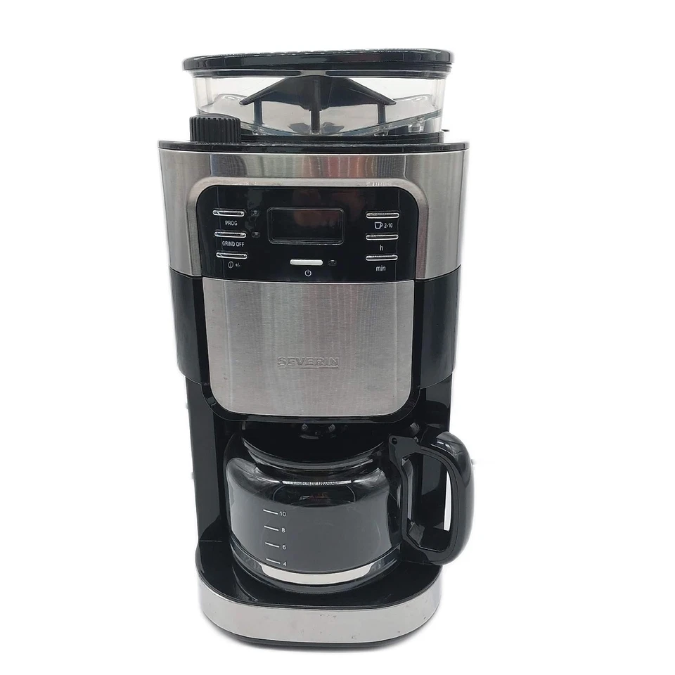 SEVERIN Kaffeeautomat mit Mahlwerk und Glaskanne, F?r Kaffeebohnen und - Defekt - Bild 2 von 4