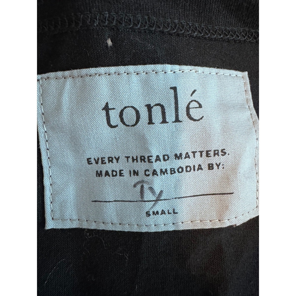 Tonle Midi Dress Size Small Sustainable Recycled Materials Triangle Geometric View 3