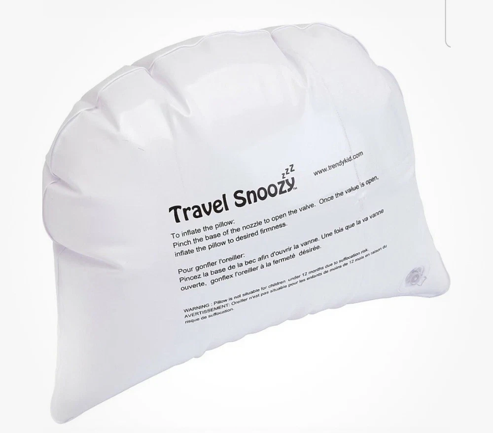 TRAVEL PILLOW for KIDS New With Carrying Case Parrot Travel Snoozy Plush Pillow