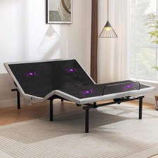 Adjustable Bed Frame Queen,Adjustable Bed Base with Massage,Zero Gravity Electri
